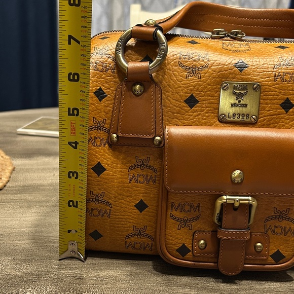 175. MCM Cognac Boston Bag - Picture 15 of 16